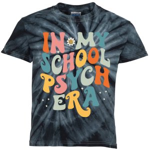 In My School Psych Era Retro School Psychologist Psychology Kids Tie-Dye T-Shirt