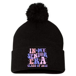 In My Senior Era Class Of 2025 Senior 2025 Pom Pom 12in Knit Beanie