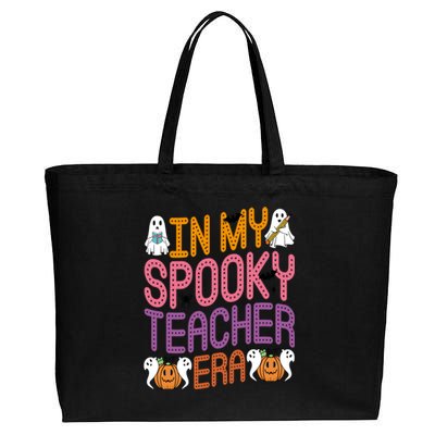 In My Spooky Teacher Era – Halloween Vibes Gift Cotton Canvas Jumbo Tote