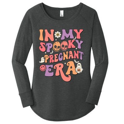 In My Spooky Pregnant Era Ghost Halloween Women's Perfect Tri Tunic Long Sleeve Shirt