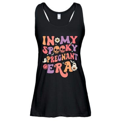 In My Spooky Pregnant Era Ghost Halloween Ladies Essential Flowy Tank