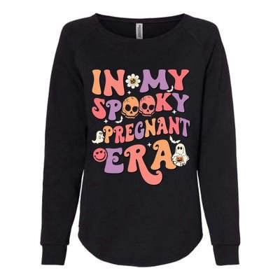 In My Spooky Pregnant Era Ghost Halloween Womens California Wash Sweatshirt