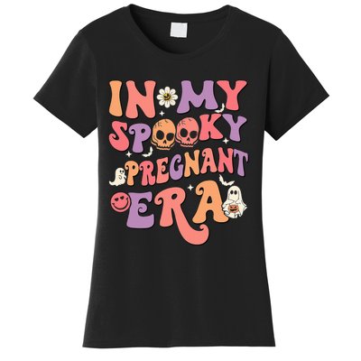 In My Spooky Pregnant Era Ghost Halloween Women's T-Shirt