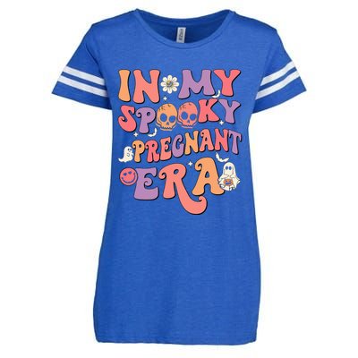 In My Spooky Pregnant Era Ghost Halloween Enza Ladies Jersey Football T-Shirt