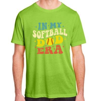 In My Softball Dad Era Vintage Softball Dad Fathers Day Gift Adult ChromaSoft Performance T-Shirt