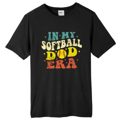 In My Softball Dad Era Vintage Softball Dad Fathers Day Gift Tall Fusion ChromaSoft Performance T-Shirt