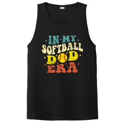 In My Softball Dad Era Vintage Softball Dad Fathers Day Gift PosiCharge Competitor Tank