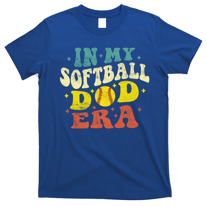 In My Softball Dad Era Vintage Softball Dad Fathers Day Gift T-Shirt