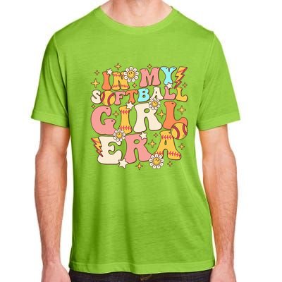 In My Softball Girl Era Retro Softball Girl Groovy Cute Adult ChromaSoft Performance T-Shirt