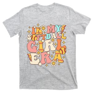 In My Softball Girl Era Retro Softball Girl Groovy Cute T-Shirt