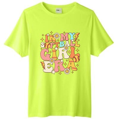 In My Softball Girl Era Retro Softball Girl Groovy Cute Tall Fusion ChromaSoft Performance T-Shirt