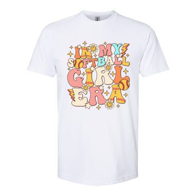 In My Softball Girl Era Retro Softball Girl Groovy Cute Softstyle CVC T-Shirt