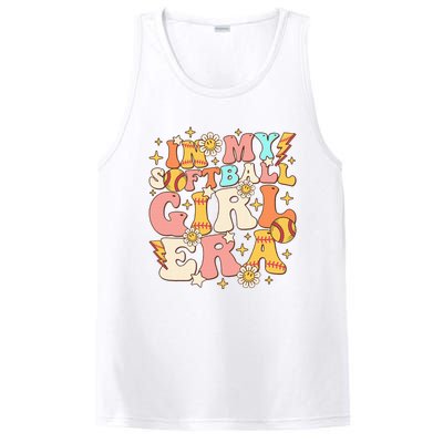 In My Softball Girl Era Retro Softball Girl Groovy Cute PosiCharge Competitor Tank