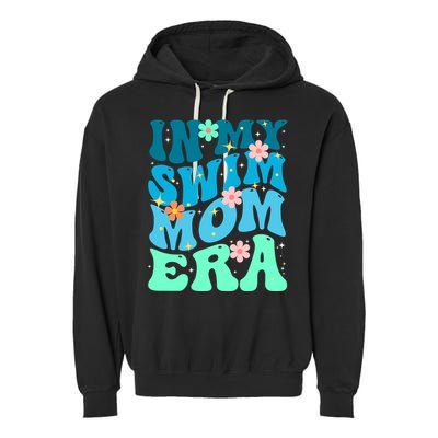 In My Swim Mom Era Garment-Dyed Fleece Hoodie