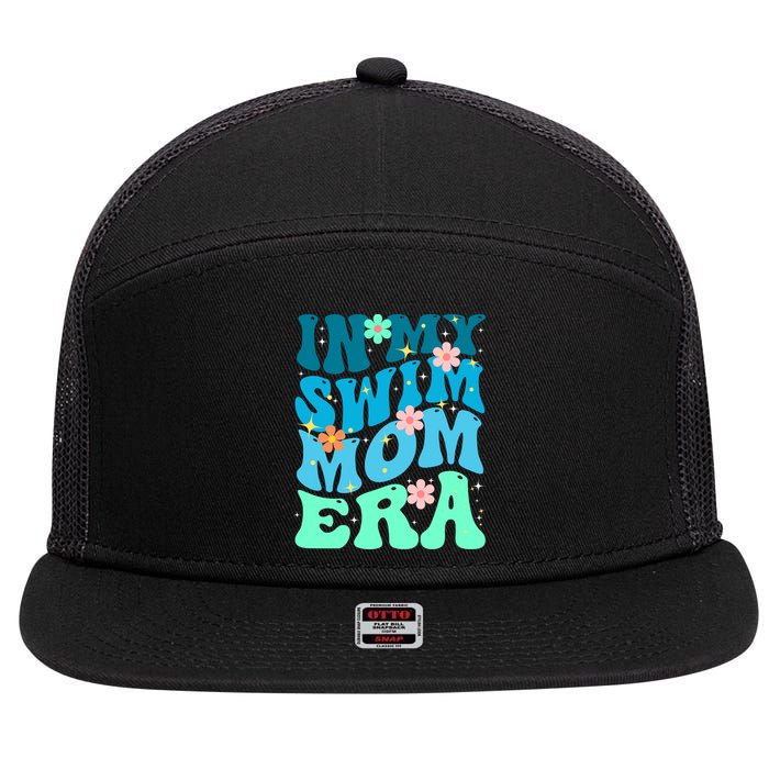 In My Swim Mom Era 7 Panel Mesh Trucker Snapback Hat