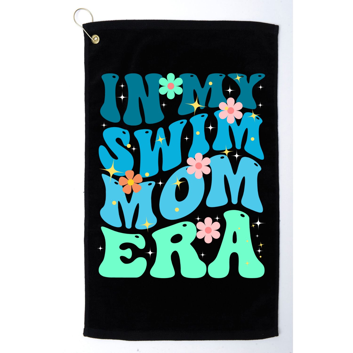 In My Swim Mom Era Golf Towel