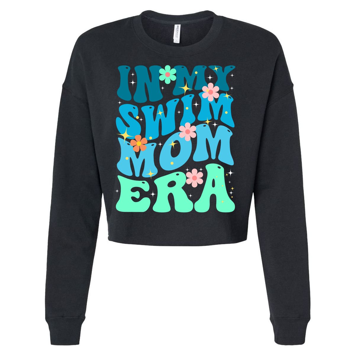 In My Swim Mom Era Cropped Pullover Crew