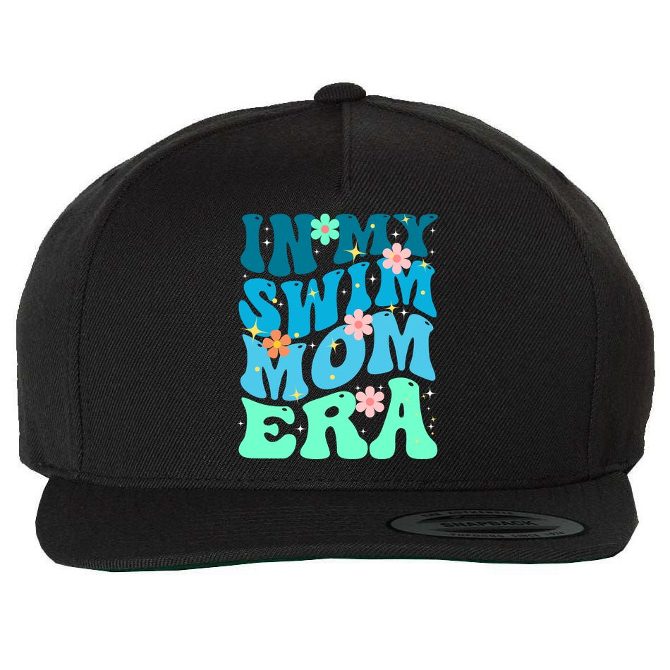 In My Swim Mom Era Wool Snapback Cap