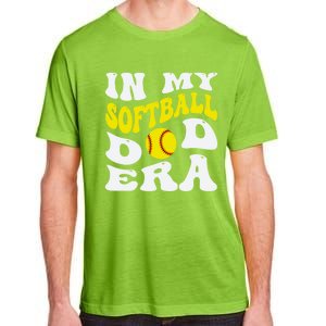 In My Softball Dad Era Funny Proud Softball Dad Groovy Great Gift Adult ChromaSoft Performance T-Shirt