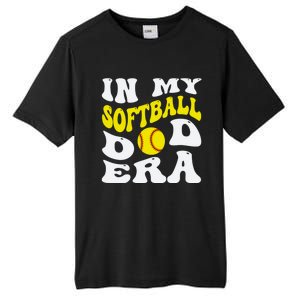 In My Softball Dad Era Funny Proud Softball Dad Groovy Great Gift Tall Fusion ChromaSoft Performance T-Shirt