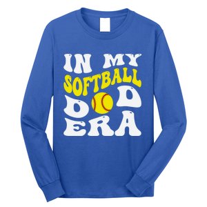 In My Softball Dad Era Funny Proud Softball Dad Groovy Great Gift Long Sleeve Shirt