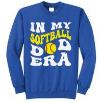 In My Softball Dad Era Funny Proud Softball Dad Groovy Great Gift Sweatshirt