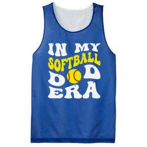 In My Softball Dad Era Funny Proud Softball Dad Groovy Great Gift Mesh Reversible Basketball Jersey Tank