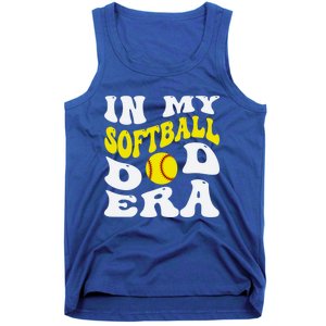 In My Softball Dad Era Funny Proud Softball Dad Groovy Great Gift Tank Top