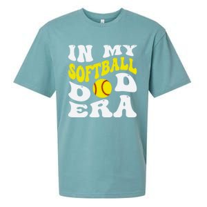 In My Softball Dad Era Funny Proud Softball Dad Groovy Great Gift Sueded Cloud Jersey T-Shirt