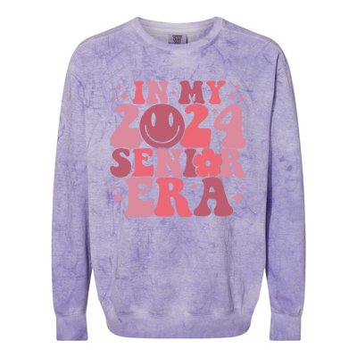 In My Senior Era Class Of 2024 Senior 24 Graduate Graduation Gift Colorblast Crewneck Sweatshirt