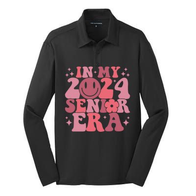 In My Senior Era Class Of 2024 Senior 24 Graduate Graduation Gift Silk Touch Performance Long Sleeve Polo