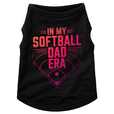 In My Softball Dad Era Softball Team Dad Softball Dads Gift Doggie Tank