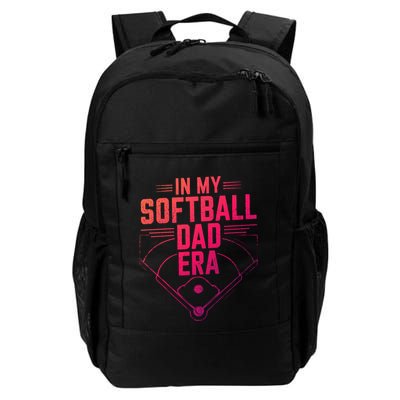 In My Softball Dad Era Softball Team Dad Softball Dads Gift Backpack