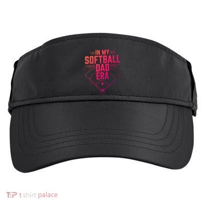 In My Softball Dad Era Softball Team Dad Softball Dads Gift Adult Drive Performance Visor