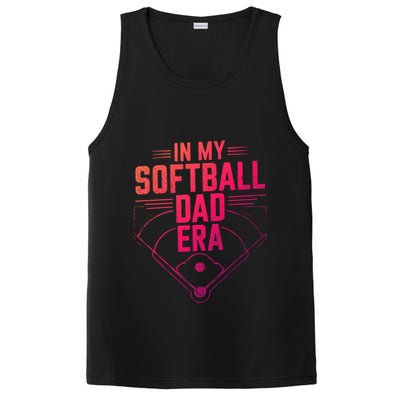 In My Softball Dad Era Softball Team Dad Softball Dads Gift PosiCharge Competitor Tank