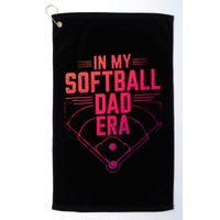 In My Softball Dad Era Softball Team Dad Softball Dads Gift Golf Towel