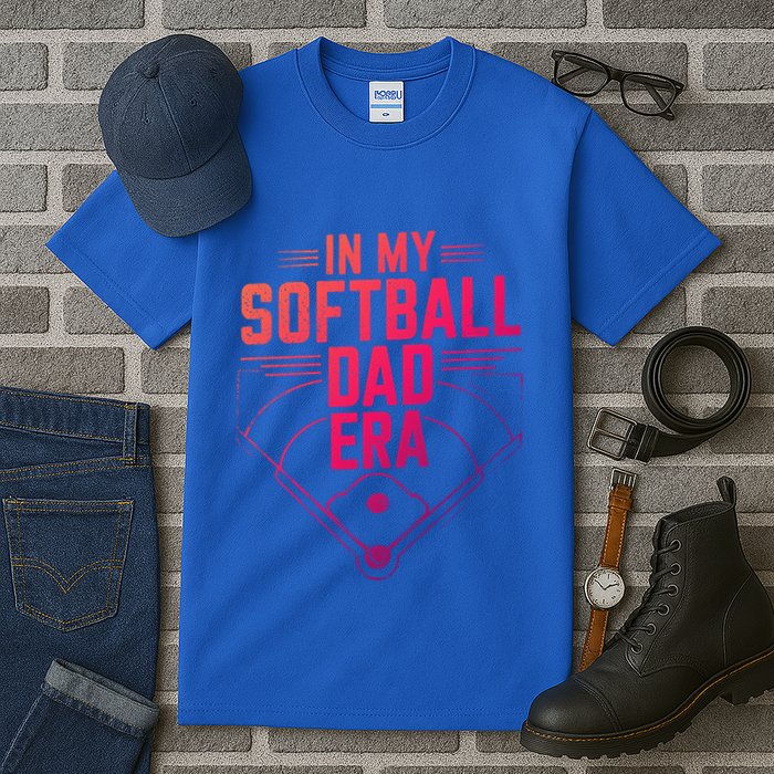In My Softball Dad Era Softball Team Dad Softball Dads Gift Tall T-Shirt