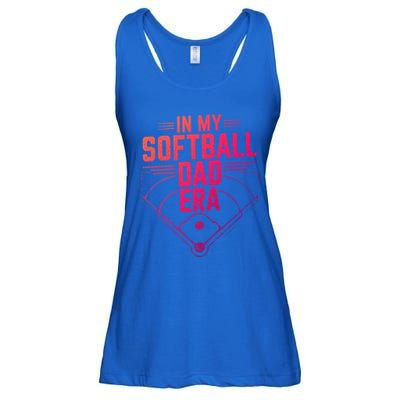 In My Softball Dad Era Softball Team Dad Softball Dads Gift Ladies Essential Flowy Tank