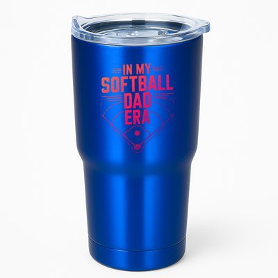 In My Softball Dad Era Softball Team Dad Softball Dads Gift Tumbler