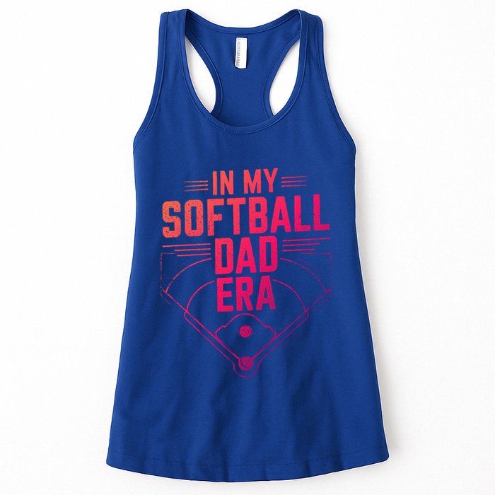 In My Softball Dad Era Softball Team Dad Softball Dads Gift Womens Tank Top