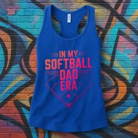 In My Softball Dad Era Softball Team Dad Softball Dads Gift Womens Tank Top