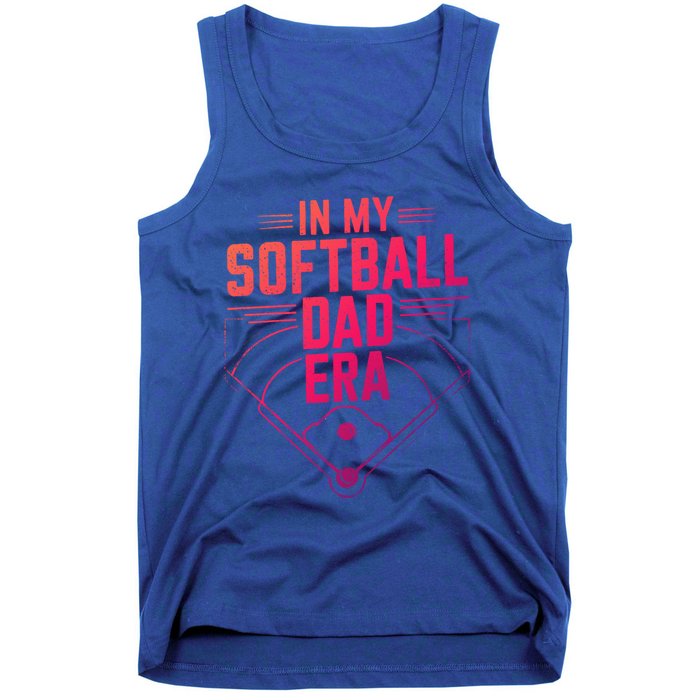 In My Softball Dad Era Softball Team Dad Softball Dads Gift Tank Top