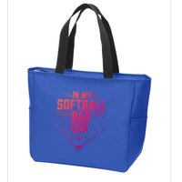 In My Softball Dad Era Softball Team Dad Softball Dads Gift Zip Tote Bag
