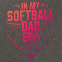 In My Softball Dad Era Softball Team Dad Softball Dads Gift Cotton Canvas Backpack