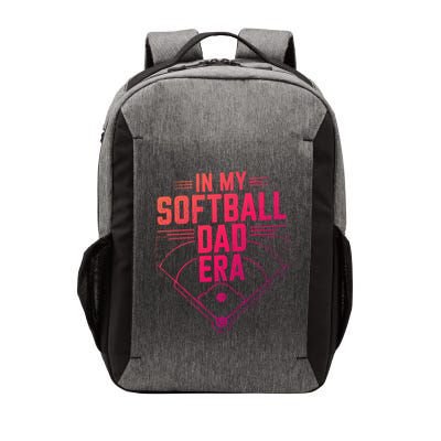 In My Softball Dad Era Softball Team Dad Softball Dads Gift Vector Backpack