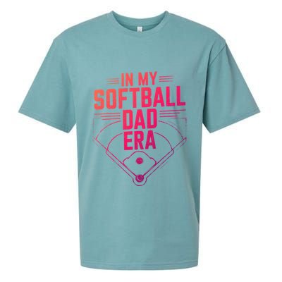 In My Softball Dad Era Softball Team Dad Softball Dads Gift Sueded Cloud Jersey T-Shirt