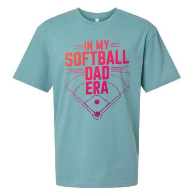 In My Softball Dad Era Softball Team Dad Softball Dads Gift Sueded Cloud Jersey T-Shirt