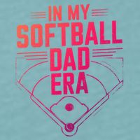 In My Softball Dad Era Softball Team Dad Softball Dads Gift Sueded Cloud Jersey T-Shirt