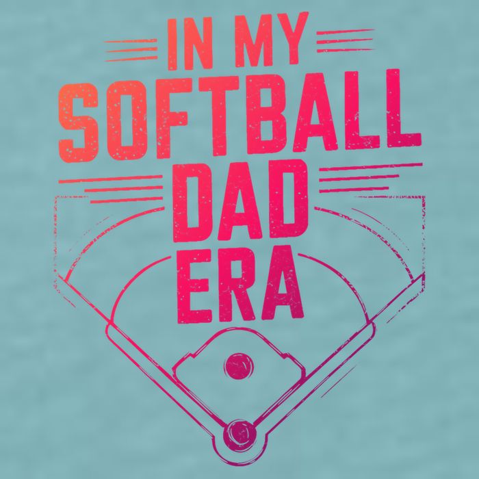 In My Softball Dad Era Softball Team Dad Softball Dads Gift Sueded Cloud Jersey T-Shirt