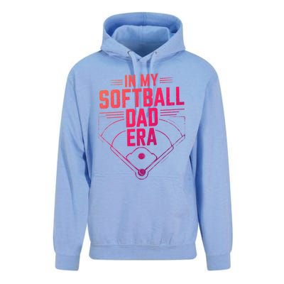 In My Softball Dad Era Softball Team Dad Softball Dads Gift Unisex Surf Hoodie